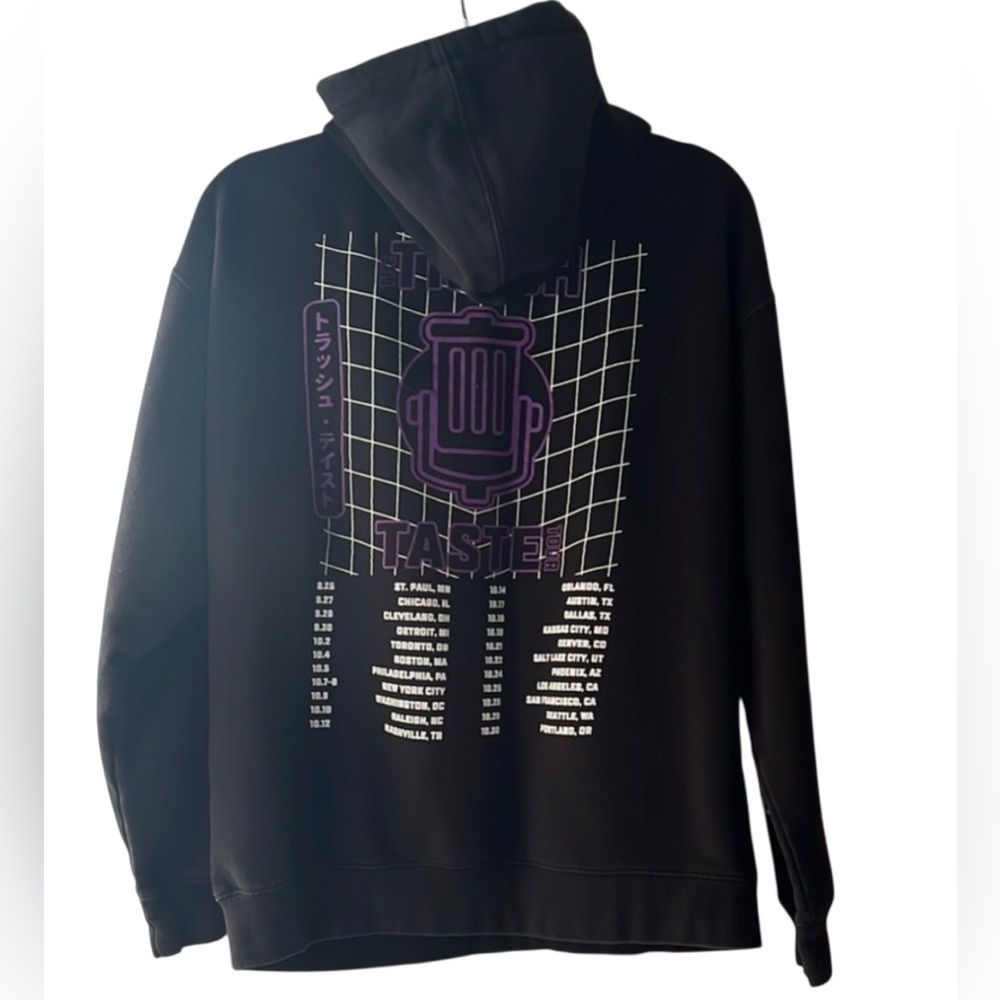 The Trash Taste Tour Sweatshirt Hoodie Podcast Event Merch Size L EUC - Picture 4 of 8